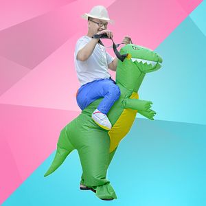 Halloween-thema kostuum speelgoed prestaties kleding partij pop kleding cosplay grappige opblaasbare dinosaurus tyrannosaurus rex gratis