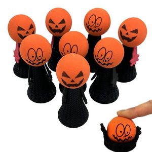 Halloween Speelgoed 612 stks Pompoen Bounce Elf Pop Kind Vinger Speelgoed Party Tricky Treat Gift Carnaval Decor Filler 230919