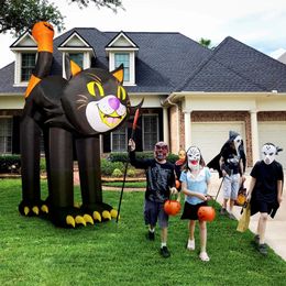 Jouets d'Halloween modèle gonflable Halloween chat noir Halloween jouets gonflables décorations de fête en plein air accessoires 231019