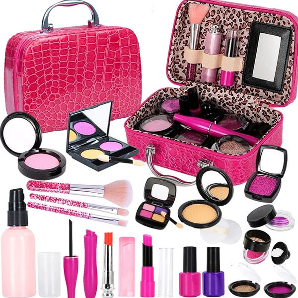 Juguetes de Halloween Kit de maquillaje para niños Juego de cosméticos de simulación Juego de simulación Casa de juego Maquillaje falso para un pequeño regalo de cumpleaños 230925