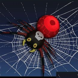 Halloween Speelgoed Led Spider Opblaasbare Nt Outdoor Decoratie Roating Lights Caleidoscoop Bar Club Home Drop Delivery Dhcib