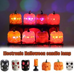 Halloween Toys Pumpkin Candle Decor LED Lichtlamp Ornament Decor Kids Ghost Festival Party Funny Gift Kerst speelgoed