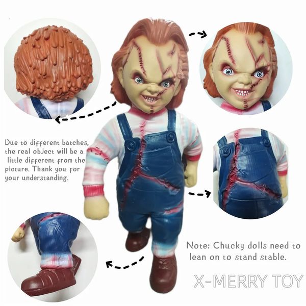 Halloween Toys Seed of Chucky Doll Collection Figure1 1 échelle Chucky Réplique Horreur Figurine Jeu d'enfant Good Guys Chucky Halloween Prop 231019