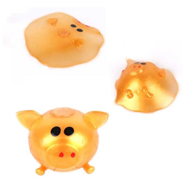 Jouets d'Halloween Z5 Décompression Splat Ball Vent Pig Toy Venting Sticky Smash Water Antistress Différents types Adultes Enfants Cadeau 231027