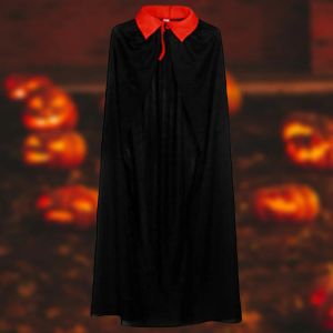 Halloween vampier gewaad volwassen kinderen fluwelen mantel cape capeed middeleeuws kostuum heksen wicca vampire cosplay kostuum voor Halloween