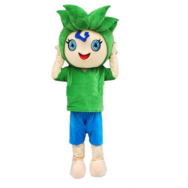 Costume de mascotte de garçon de légumes d'Halloween de haute qualité personnaliser le personnage de thème d'anime de dessin animé taille adulte déguisement de carnaval de noël