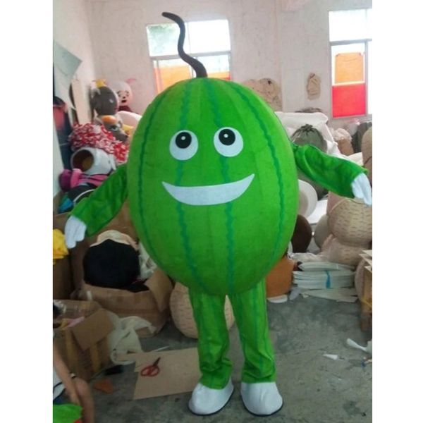 Disfraz de mascota de sandía de Halloween Dibujos animados de alta calidad Fruta Felpa Personaje de anime Tamaño adulto Carnaval de Navidad Fiesta de cumpleaños Traje de lujo