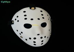 Halloween White Poreous Men Mask Jason Voorhees Freddy Horror Movie Hockey Scary Masks For Party Women Masquerade1789935