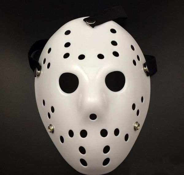 Halloween blanc poreux hommes masque Jason Voorhees Freddy film d'horreur Hockey masques effrayants pour les femmes de fête Costumes de mascarade