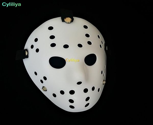 Halloween blanc poreux hommes masque Jason Voorhees Freddy film d'horreur Hockey masques effrayants pour fête femmes Masquerade5416936