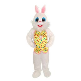 Halloween White Rabbit Mascot Mascot Costume Simulation Cartoon Character Outfits Pakken Volwassenen Outfit Kerstcarnaval Fancy Dress For Men Women