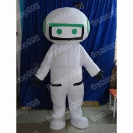 Halloween blanc robot mascotte Costume Simulation dessin animé carnaval Festival déguisement adulte unisexe noël fête d'anniversaire tenue fantaisie