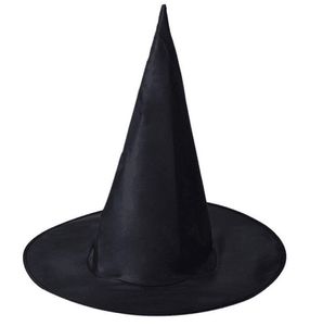 Halloween Witch Hat Masquerade Party Decoration Adult Women Femmes Black Witch Hat Wizard Top Caps Halloween Costume Accessory Party Cap 6035031