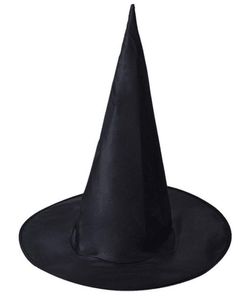 Halloween Witch Hat Masquerade Party Decoration Adult Women Femmes Black Witch Hat Wizard Top Caps Halloween Costume Accessory Party Cap 1688013