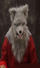 Halloween Wolf Dog Party Mask Simulation Fur Long Hair Animal Funny Christmas Cosplay Party Fox Lion Mask peut être réutilisé T2207276984781
