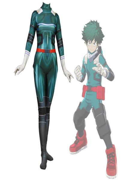 Halloween Mujeres Adulto Mujer Cosplay Fiesta Boku no Hero Academia My Hero Academia DeKu Disfraz Zentai Mono Mono Catsuit9707972