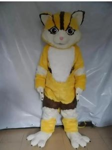 Costumes de mascotte de renard jaune d'Halloween, robe de soirée fantaisie de Noël, tenue de personnage de dessin animé, taille adulte, carnaval, thème publicitaire de Pâques