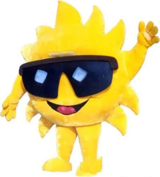 halloween jaune soleil fleur costumes de mascotte personnage de dessin animé tenue costume de noël tenue de fête en plein air taille adulte vêtements de publicité promotionnelle