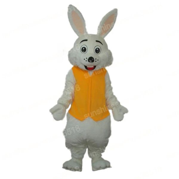 Costume de mascotte de lapin jaune d'Halloween, personnage de thème de dessin animé de haute qualité, carnaval, taille adulte, fête d'anniversaire de Noël, tenue fantaisie pour hommes et femmes