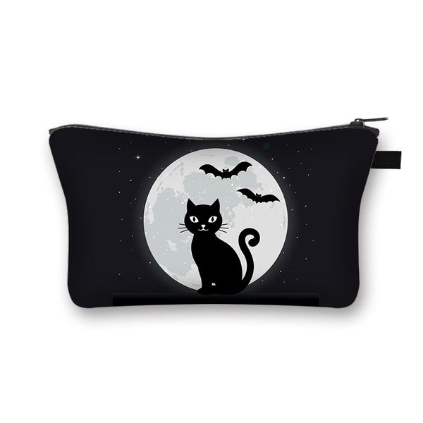 Hallweween ouija Boards Cosmetic Case Pumpkin Skull Ghost Makeup Makeup Storage Pouche de fête Crystal Ball Sac Black Cat Candy Sacs