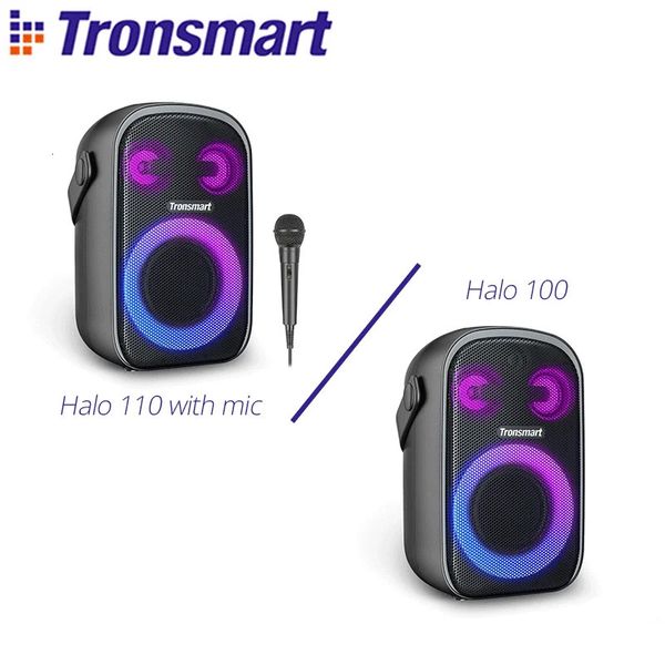 Halo 100 Haut-parleur 110 Bluetooth avec système audio 3 voies Double modes audio Contrôle par application pour soirée karaoké 231228