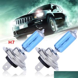 Luces de coche halógenas 2Pc Venta H7 Luz de coche de xenón halógena Bb Lámpara Coches Bbs 12V 55W Precio de fábrica Estilo Estacionamiento Entrega de entrega 2022 Dhyeo