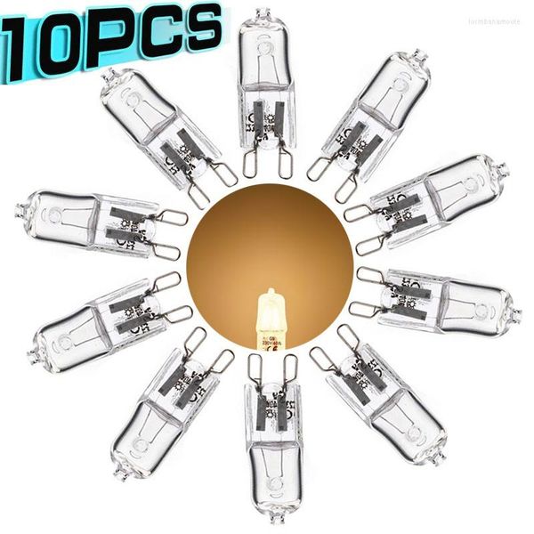 Cuentas de lámpara halógena 220-230V 40W Bombilla de iluminación interior G9 Luz LED de cristal insertada de alta temperatura