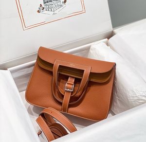 Sac de créateur de créateurs Halzan Sac d'épaule en cuir authentique 10A Miroir Nouveau sac à main de luxe en cuir de haute qualité Classic Luxur