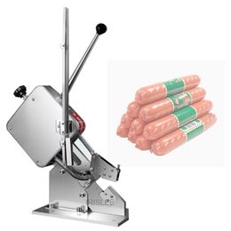 Ham worstafdichtingsmachine knopen machine supermarkt voedselverpakking plastic tas handmatig inpakken van U-vormige knipmachines