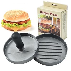 Hamburger Patty Press Maker moule outils métal fonte d'aluminium 1/4 lb 4.5 pouces 100 papiers antiadhésifs