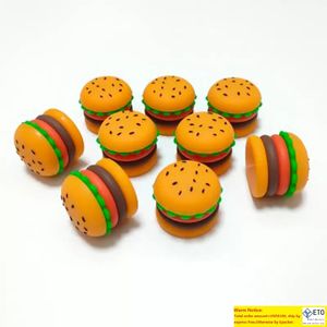 Hamburger Silicone Container Dab 5 Ml Bocaux De Stockage Colorés Spillproof Seal Wax Oil Container