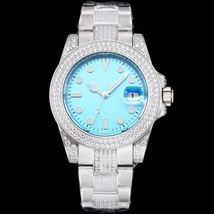 Hamdmade Diamond Montre pour hommes 42 mm automatique 8215 Mouvement mécanique Montres-bracelets Montre-bracelet lumineuse Montre De Luxe Montres pour hommes Cadeaux