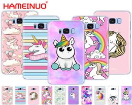 HAMEINUO Rainbow Unicorn portable Couverture du boîtier du téléphone portable pour Samsung Galaxy S9 S7 Edge Plus S8 S6 S5 S4 S3 Mini6556366