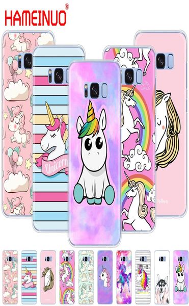 HAMEINUO Rainbow Unicorn Cell de téléphone portable Couverture du boîtier pour Samsung Galaxy S9 S7 Edge Plus S8 S6 S5 S4 S3 Mini9053801