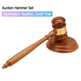 Hammer durable à la main et aux enchères Enchères Juge de marteaux Auction Hammer Hammer Gavel Court Decoration Auction Cour juge de procès juge Hammer