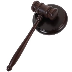 Hammer Gavel juge en bois jouet costume block mini-ensemble avocats Court rond accessoires sono
