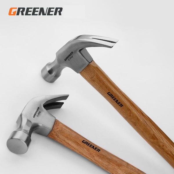 Marteau GREENER marteau à griffes pour le travail du bois multifonction marteau en acier antichoc petit matériel marteau de sécurité outils à main ménagers