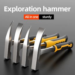 Hammer Huhao outil à main professionnel multifonctionnel marteau marteau à haut carbone en acier géologique marteau de forge intégré marteau