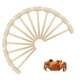 Marteau Mini fruits de mer en bois homard crabe cuir artisanat bijoux chocolat coquillages bois maillets marteaux outils de cuisson enfants jouets Drop Dhxmz