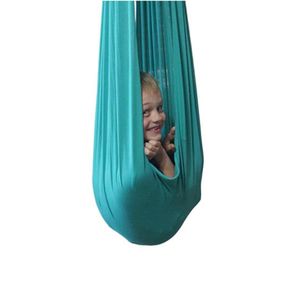 Hangmat Snuggle Swing Stretchy for Kids Children Cuddle Yoga Indoor Outdoor ASD88 Q0219