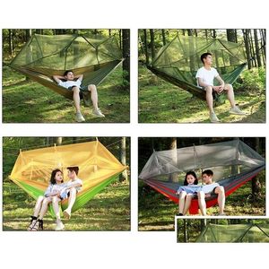 Hamacs 12 Couleur 2 personnes Parachute Mosquito Net Hammock Chair Tourisme Rede Garde