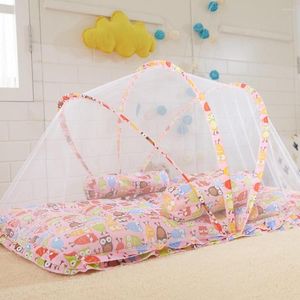 Hamacs bébé lit moustiquaire moustiquaire pliant maille berceau avec oreiller de couchage mobilier d'extérieur