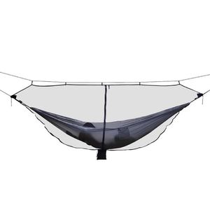 Hamacs Hammock Bug Netting 210T Mesh en nylon avec sac à cordon 6 mètres corde à double face éclair