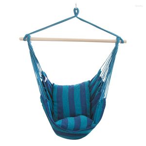 Hamacs loisirs toile chaise Portable extérieur hamac adultes enfants intérieur berceau balançoire dortoir lit suspendu avec coussin