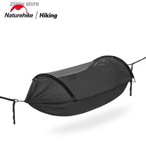 Hamacas Naturehike nuevo 3-en-1 gran espacio repelente de mosquitos suspensión portátil al aire libre ocio camping swing anti roll swing suspensión Y240322