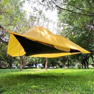 Hamacas Hamaca para acampar al aire libre Colgando Árbol Carpa Viaje Autoconducción Tour Hamacas familiares con red impermeable R230613