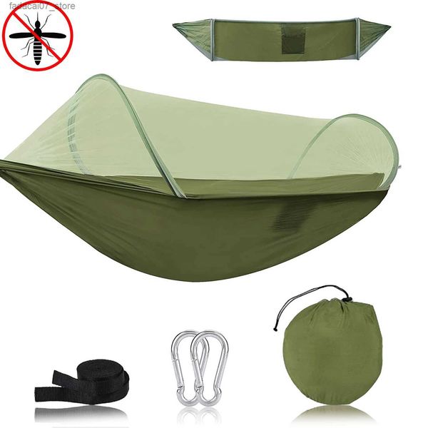 Hamacs Mosquito Net de jardin extérieur avec camping survie au sommeil suspendu suspension pop-up abri complet ensemble de betsq