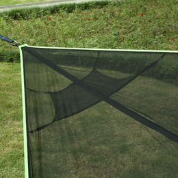 Hangmatten Outdoor Hangmat Veld Camping Antenne Meerpersoons Draagbaar Opvouwbaar Mesh Elastische Hangmat Schommel