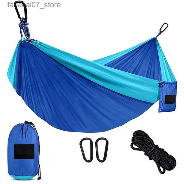Hamacs Outdoor Portable Hamac Multi-usage chaise portant le camping Play Hammock Garden Style Breathable Fabric Liftq