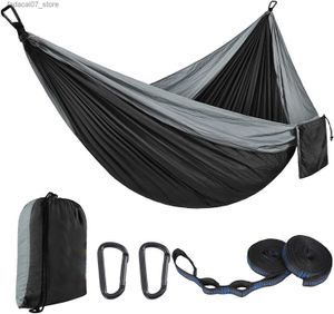 Hangmatten parachute doek hangmat outdoor camping swing 300 x 200 dubbele body verlengde breedte ultra licht productq
